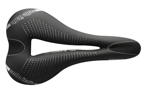 Selle Italia Diva Gel TI 316 Superflow S3 Sadel - Sort