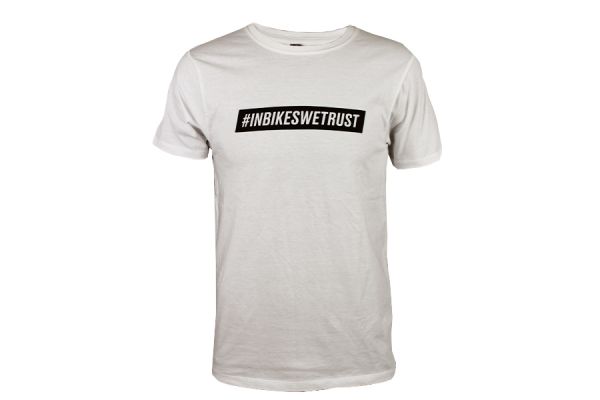 Camiseta Santafixie #InBikesWeTrust Limited Edition - Blanco