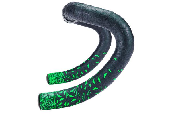 Supacaz Super Sticky Kush Handlebar Tape - Green Starfade