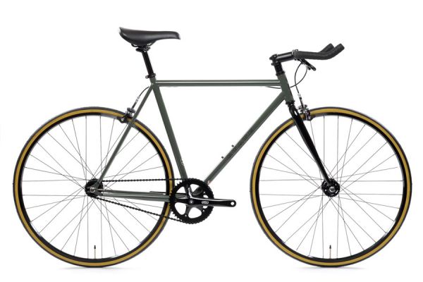 State Bicycle Co. Army Green Fixie Fiets