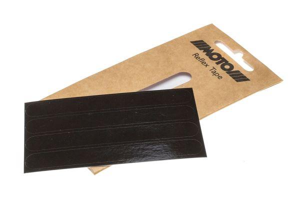 Moto Reflective Stripes for Pedals - Black