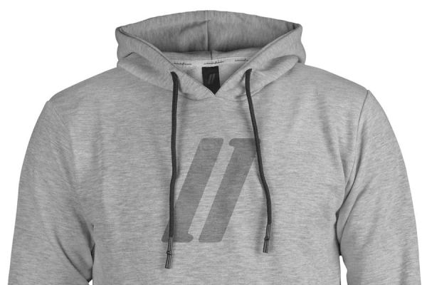 Schindelhauer Hoodie mit Streifenlogo - grau