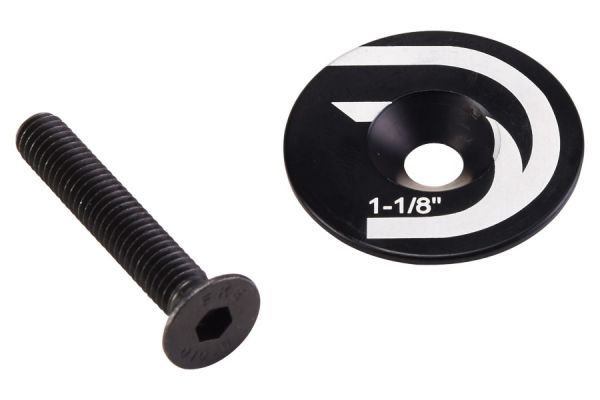 Tapón y tornillo Deda 1 1/8'' para potencia Negro