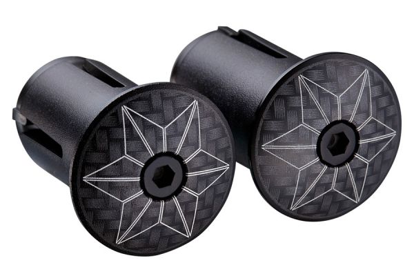 Supacaz Bar End Plugs - Laser Carbon