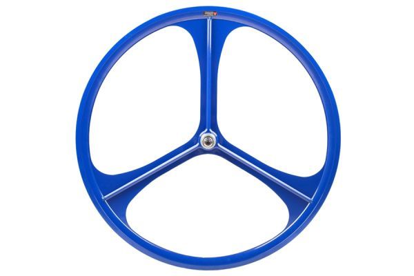 Rueda Trasera Fixie Teny Rim Tri Spoke Azul