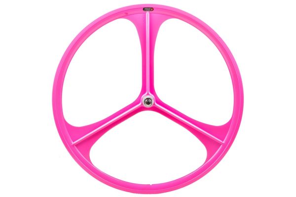 Roue Arrière Fixie Teny Rim Tri Spoke rose