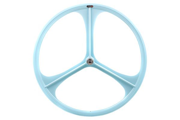 Teny Rim Tri Spoke Fixie Rear Wheel - Sky Blue