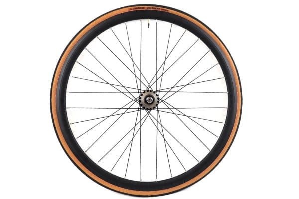 Roue Arrière Santafixie 30mm + Chambre à air + Pneu Noir Classic