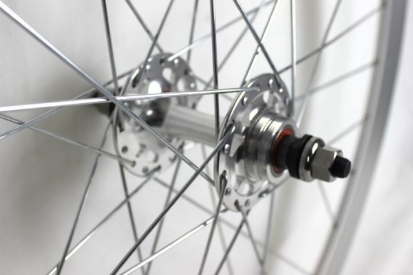 Paire de Roues Fixie H+Son Formation Face Argent