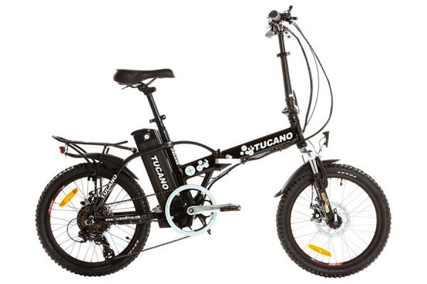 Bicicleta Eléctrica Plegable Tucano De Luxe Negra