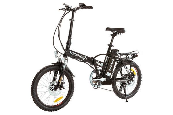 Bicicleta Eléctrica Plegable Tucano De Luxe Negra