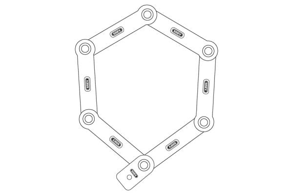 Antivol Abus Bordo 5700 Pliable Vert