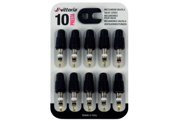 Válvula Vittoria Presta 10Pcs Negro