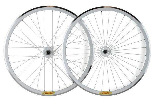 Velocity Deep V CNC Fixie Wheelset - White