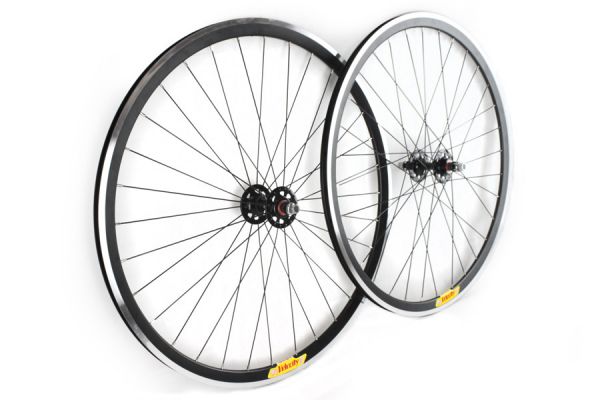 Velocity Deep V CNC Fixie Wheelset - Black