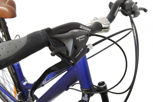 Vitoria City Bike 7-Versnellingen Staal Stadsfiets - Blauw