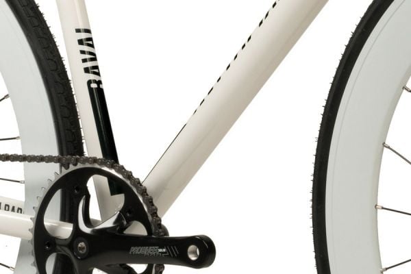 Santafixie Raval Fixie Fiets - All White 60mm