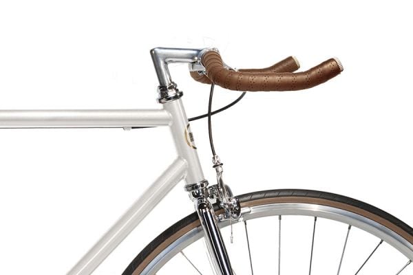 Jitensha Tokyo White/Alu/Camel Single Speed Fiets