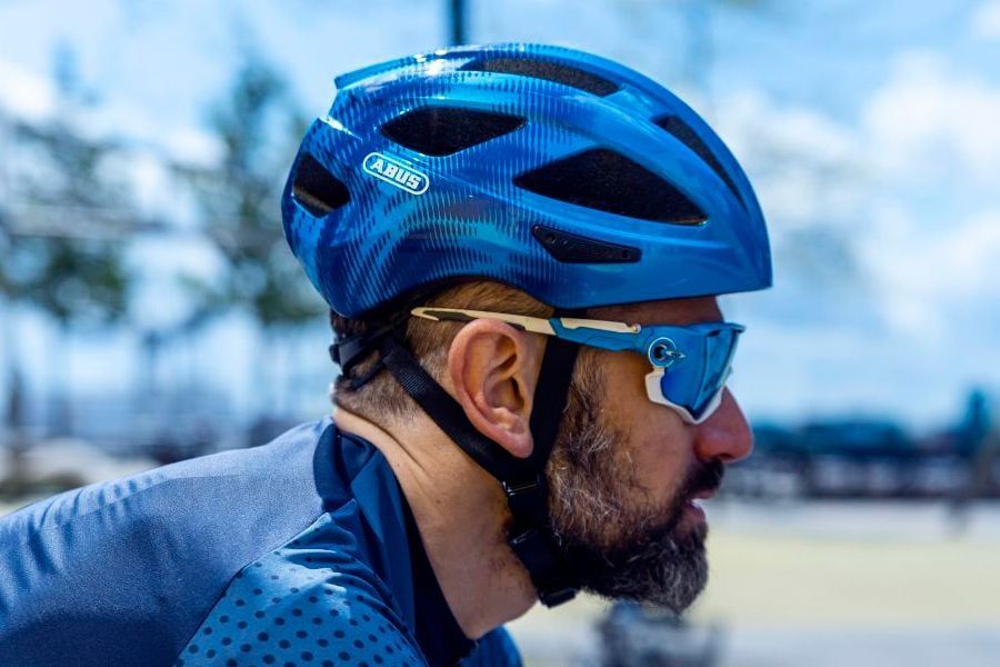 Abus Macator Helmet - Steel Blue