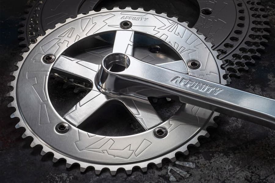 Affinity Pro 165mm 144BCD 49T Crankset w/ BB - Silver