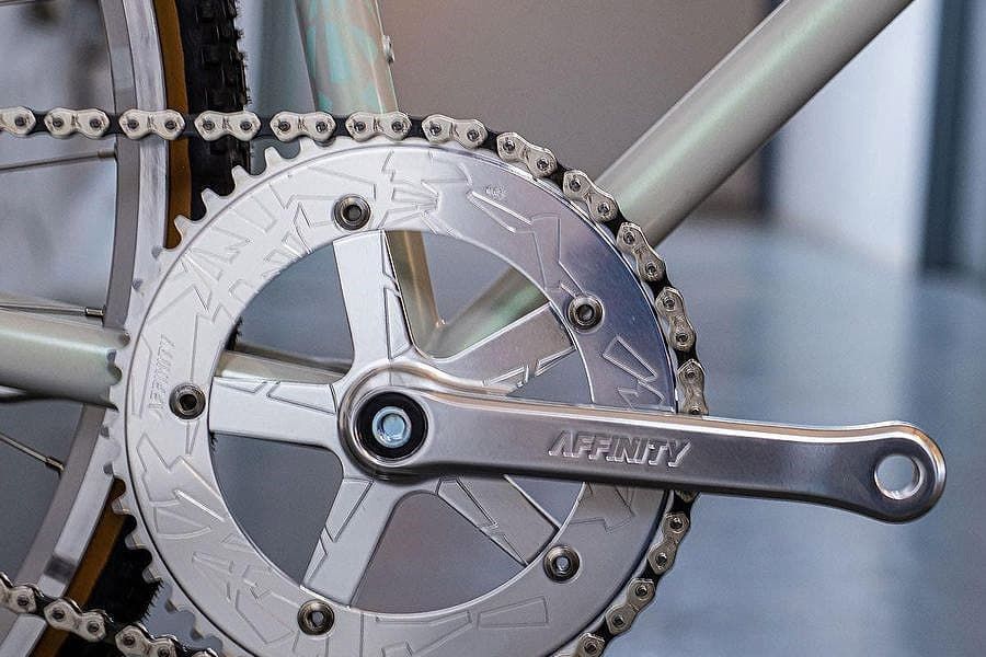Affinity Pro 165mm 144BCD 49T Crankset w/ BB - Silver Affinity Pro 165mm 144BCD 49T Crankset w/ BB - Silver