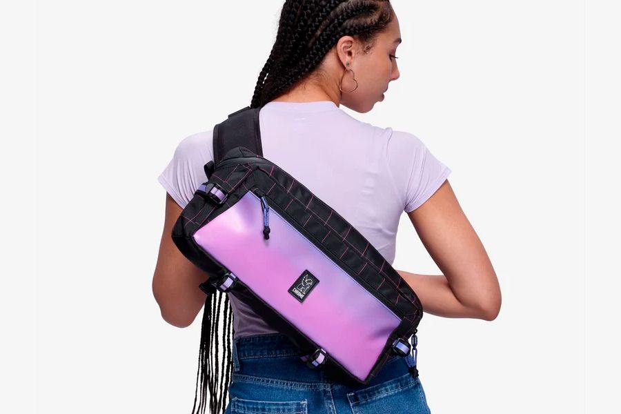 Chrome Industries x True Colors United Kadet Sling Messenger Bag Radiant Grid