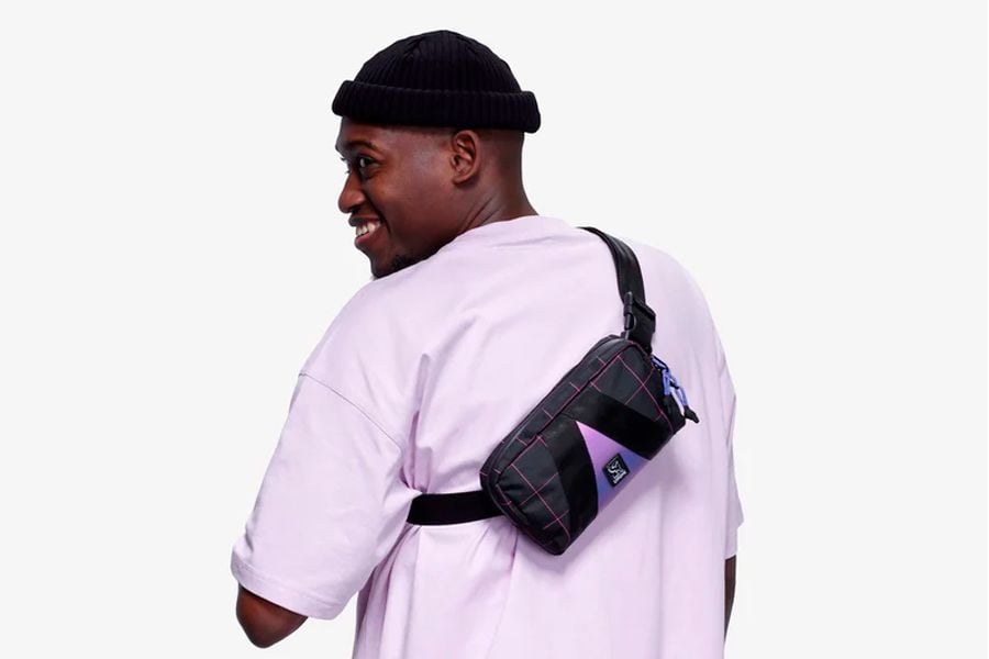 Chrome Industries x True Colors United Mini Tensile Sling Waist Bag Radiant Grid online