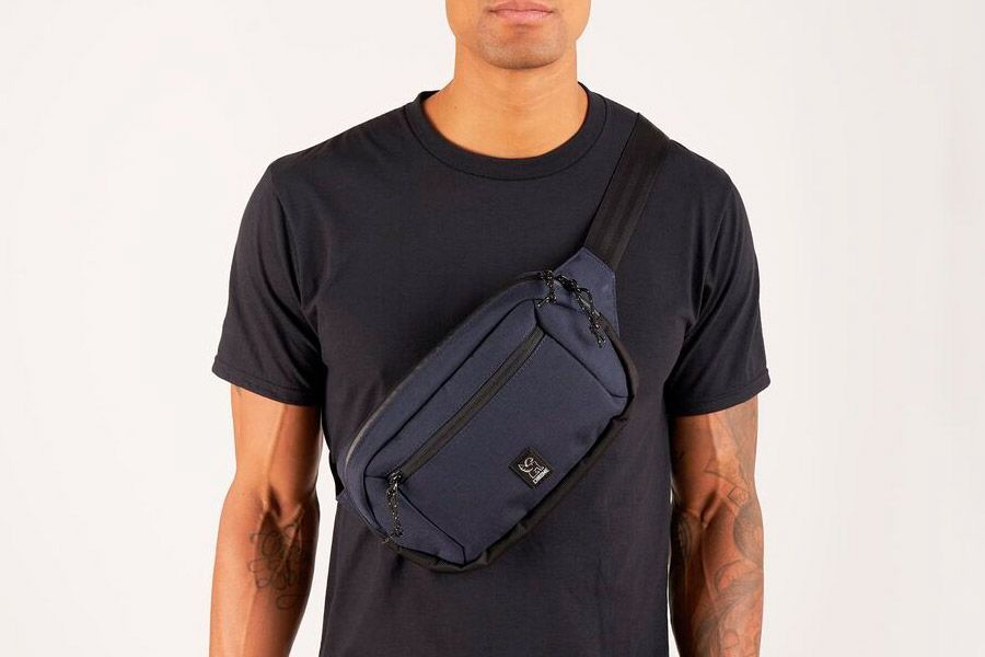 Chrome Ziptop Waistpack Backpack - Black
