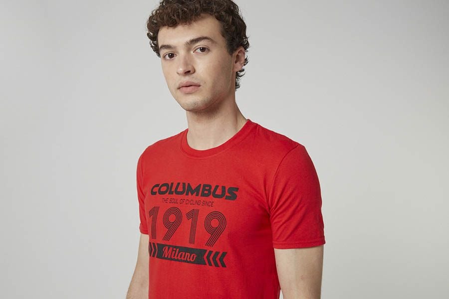 Camiseta Cinelli Columbus 1919 Roja