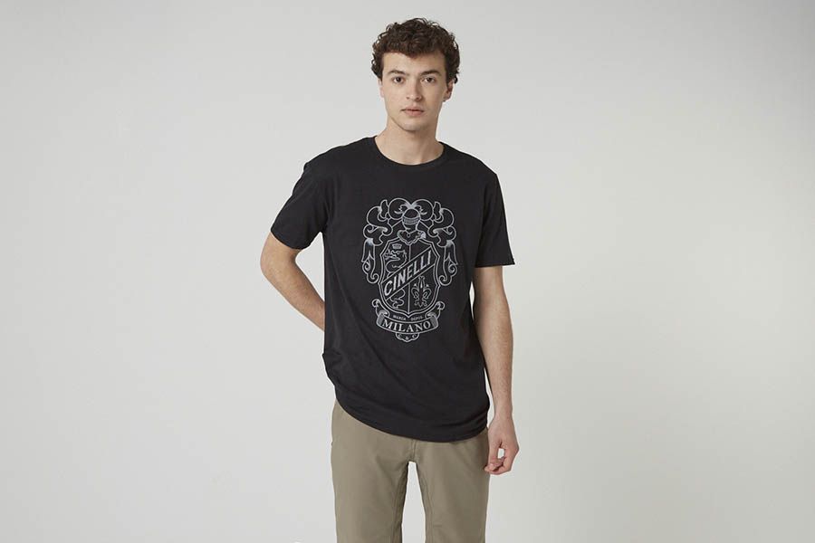 Cinelli Crest Black T-shirt 