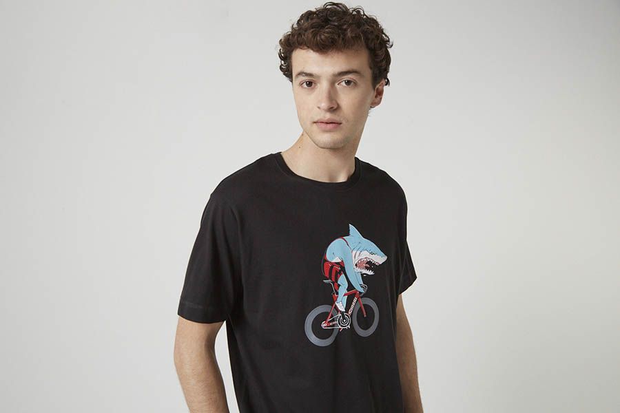 Cinelli Shark T-shirt Black