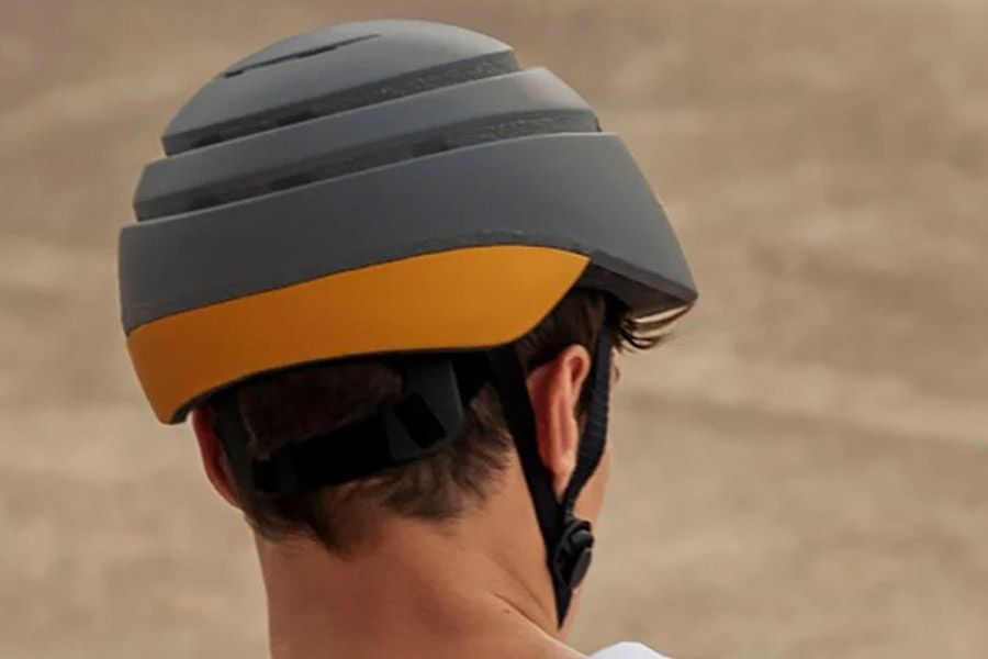 Casco Closca Loop Plegable Fossil-Mostaza