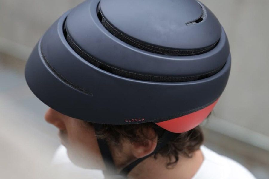 Casco Closca Loop Plegable Graphite-Coral