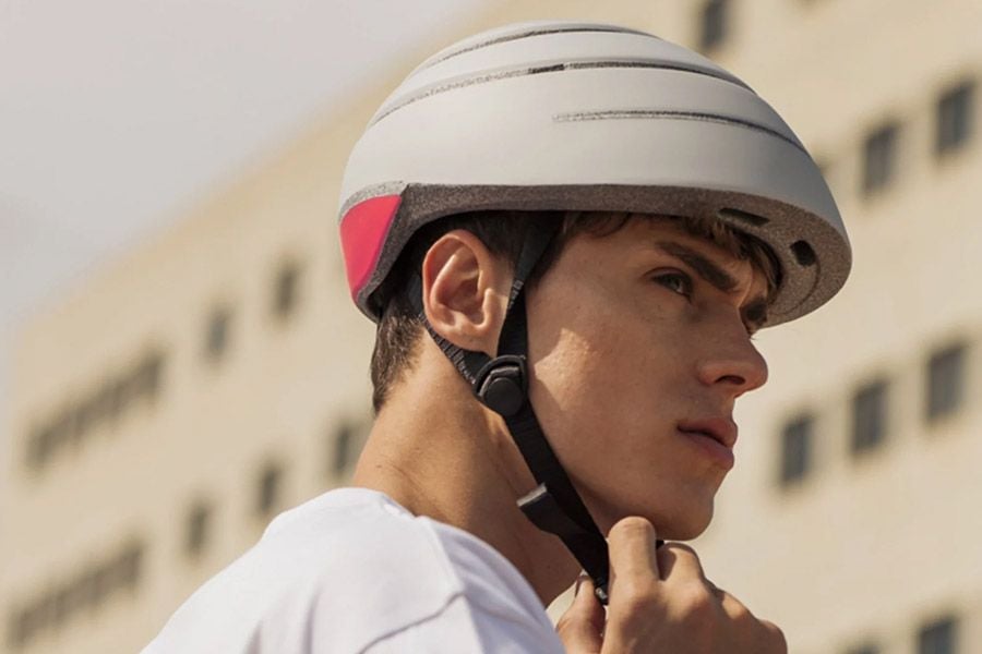 Casco Closca Loop Plegable Pearl-Coral