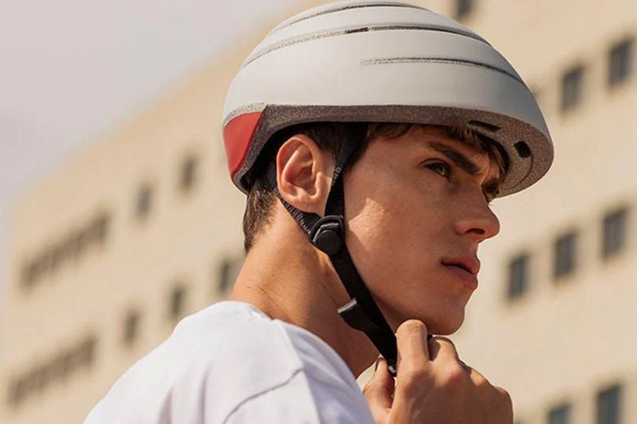 Closca Loop Folding Helmet - Pearl Red