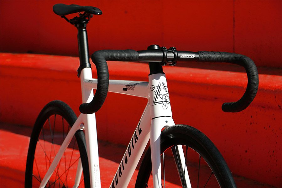 FabricBike Aero Rahmenset - Glossy White & Black