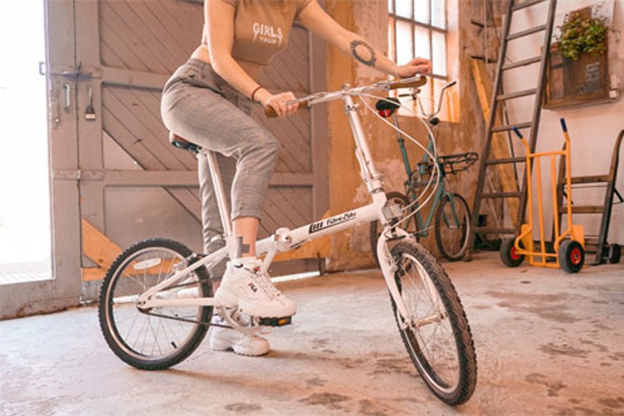 FabricBike Folding Bicycle - Matte White