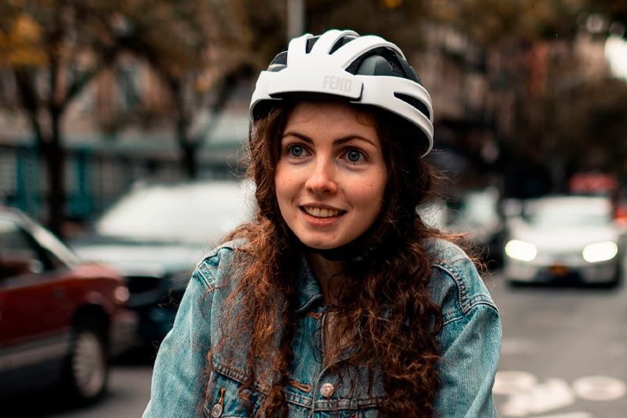 Fend One Folding Helmet White for bike