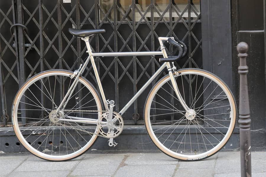 Jitensha Tokyo Single Speed Bike - Chrome/Alu/Black