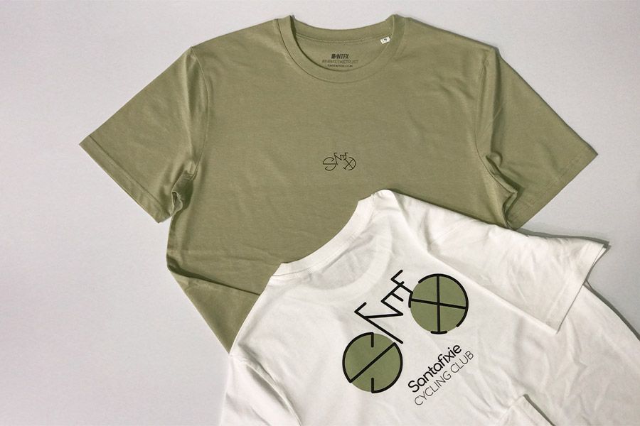 Santafixie Wheels T-shirt - Sage Green