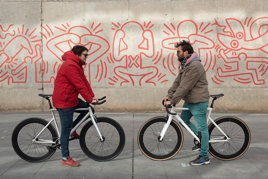 Bicicleta Fixie Santafixie Raval All White 30mm