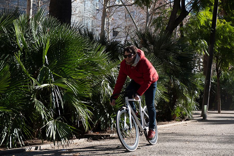 Santafixie Raval Fixie Fiets - All White 30mm