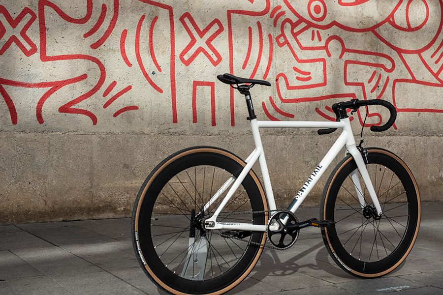 Vélo Fixie Santafixie Raval All White 60mm