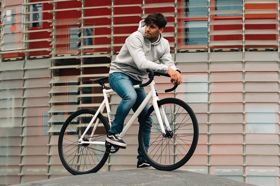 Vélo Fixie Santafixie Raval White 2.0 30 mm