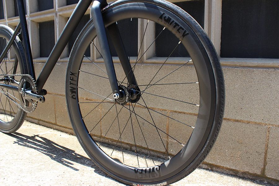 Santafixie 50mm Carbon Track Wheelset - Black