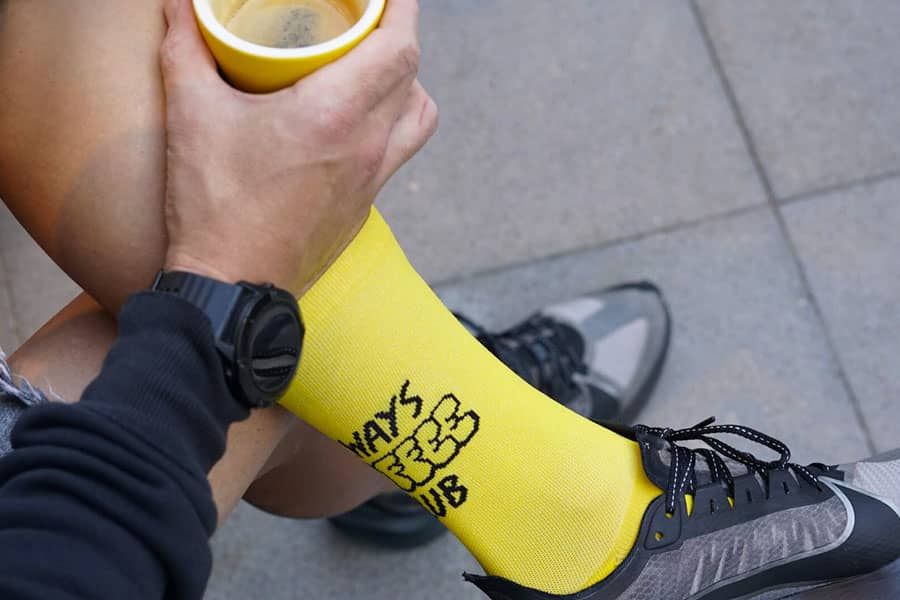 Chaussettes Pacific and Co Coffee Club Jaune