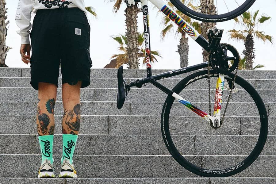 Chaussettes Pacific and Co Good Vibes Menthe