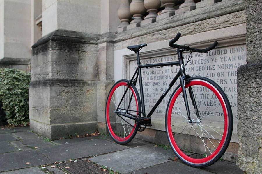 Vélo Fixie Quella Nero Rouge