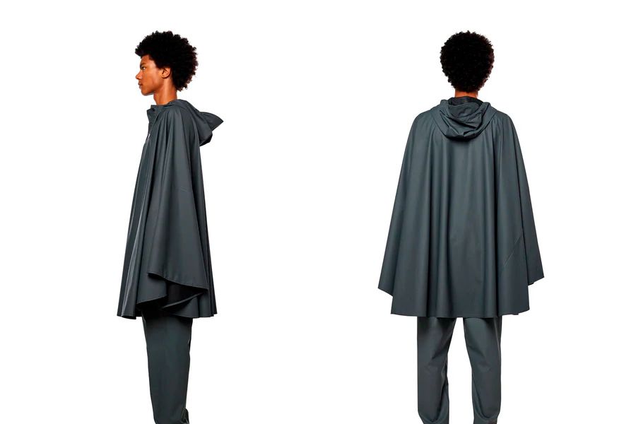 Rains Cape Poncho - Grijs