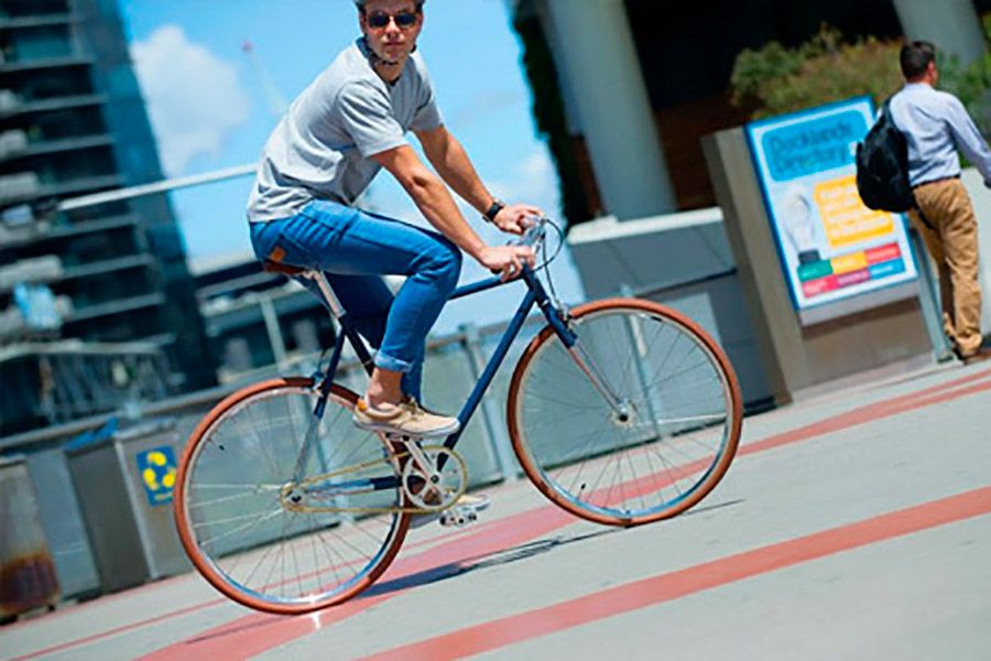 Reid Wayfarer Single Speed  Bicycle - Gray Blue